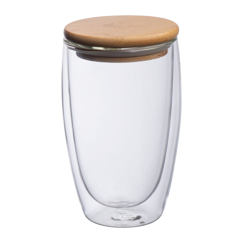 Pahar din sticlă cu perete dublu, 500ml