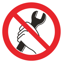 Semn de interdicție cod 110