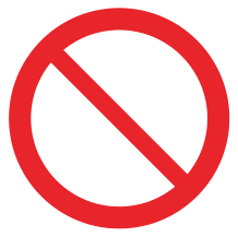 Semn de interdicție cod 116