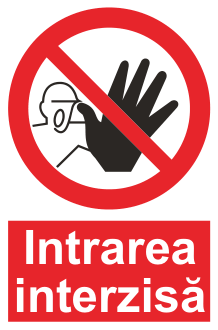 Intrarea interzisă — semn cod 122