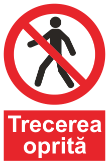 Trecerea oprită — semn cod 125