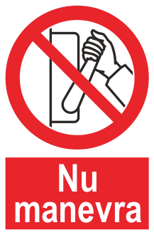 Nu manevra — semn cod 131