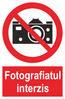 Fotografiatul interzis — semn cod 134