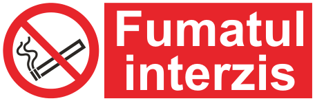 Fumatul interzis — semn cod 142