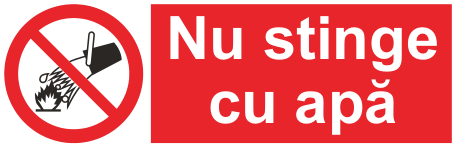 Nu stinge cu apă — semn cod 145
