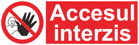 Accesul interzis — semn cod 148
