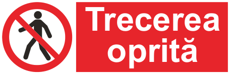 Trecerea oprită — semn cod 150