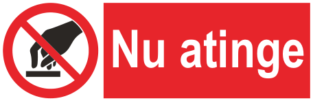 Nu atinge — semn cod 155