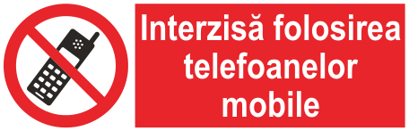Interzisă folosirea telefoanelor mobile — semn cod 163