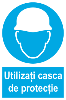 Utilizați casca de protecție — semn cod 218