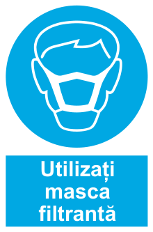 Utilizați masca filtrantă — semn cod 230