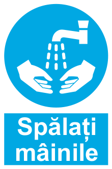 Spălați mâinile — semn cod 232