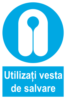 Utilizați vesta de salvare — semn cod 234