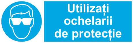 Utilizați ochelarii de protecție — semn cod 243