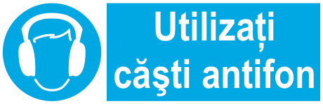 Utilizați căști antifon — semn cod 247