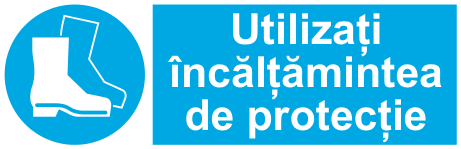Utilizați încălțămintea de protecție — semn cod 251