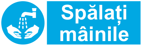 Spălați mâinile — semn cod 269