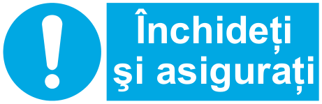 Închideți și asigurați — semn cod 278