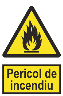 Pericol de incendiu — semn cod 328