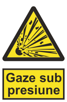 Gaze sub presiune — semn cod 334