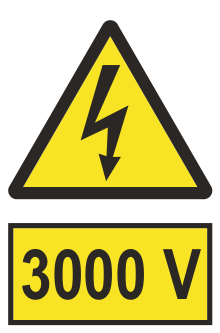 3000 V — semn cod 338