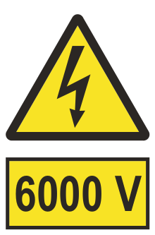 6000 V — semn cod 339
