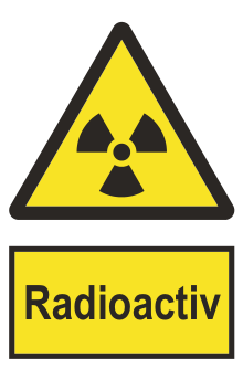 Radioactiv — semn cod 348