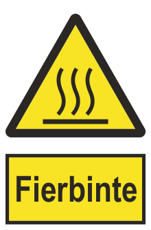 Fierbinte — semn cod 354