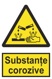 Substanțe corozive — semn cod 356