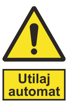 Utilaj automat — semn cod 381