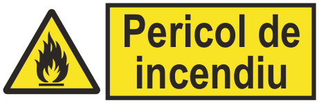 Pericol de incendiu — semn cod 402