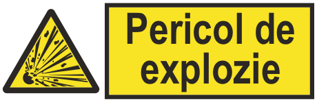 Pericol de explozie — semn cod 404