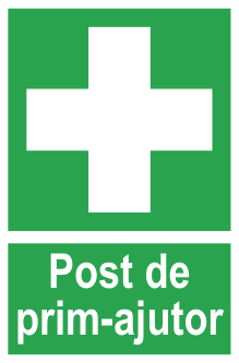 Post de prim-ajutor — semn cod 513