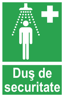 Duș de securitate — semn cod 516