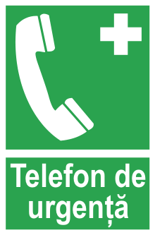 Telefon de urgență — semn cod 519