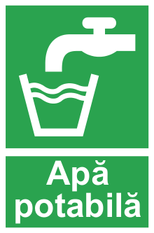 Apă potabilă — semn cod 522