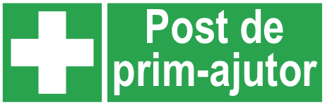 Post de prim-ajutor — semn cod 523