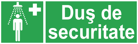 Duș de securitate — semn cod 526