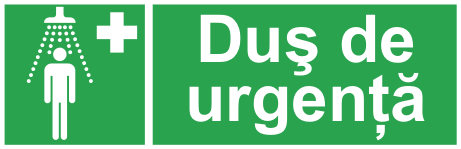 Duș de urgență — semn cod 527