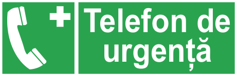 Telefon de urgență — semn cod 529