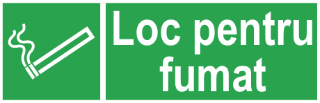 Loc pentru fumat — semn cod 533