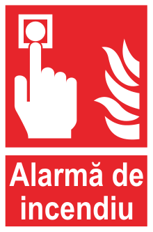 Alarmă de incendiu — semn cod 616