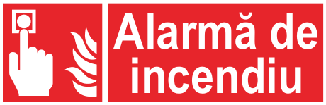 Alarmă de incendiu — semn cod 627