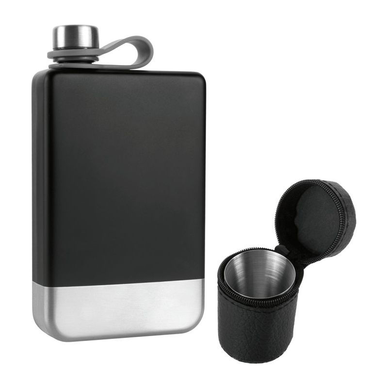 Set ploscă, 266 ml + 4 × 30 ml