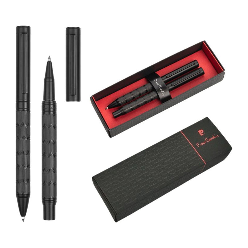 Set roller + pix Pierre Cardin, negru