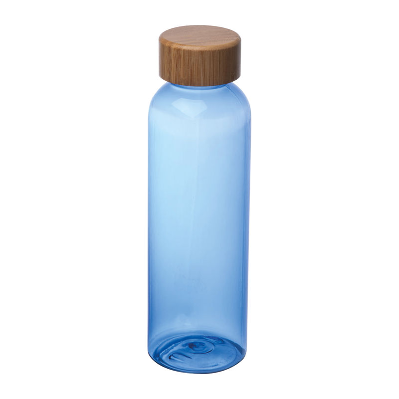 Sticlă de băut PET cu capac din bambus, 500ml