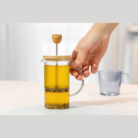 Aparat de cafea/ceai din sticlă cu capac, 600 ml 12