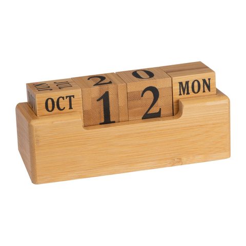 Calendar perpetuu din bambus