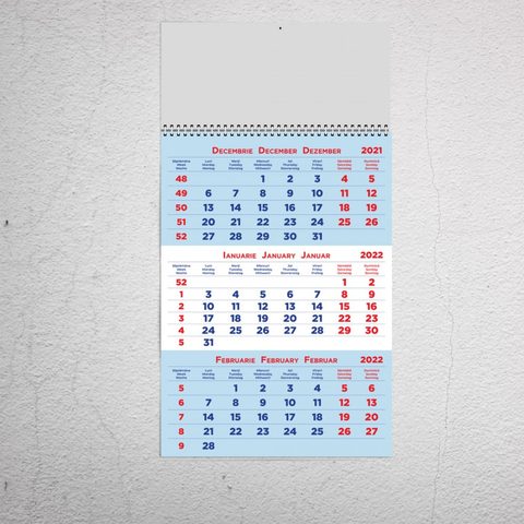 Calendar triptic personalizabil