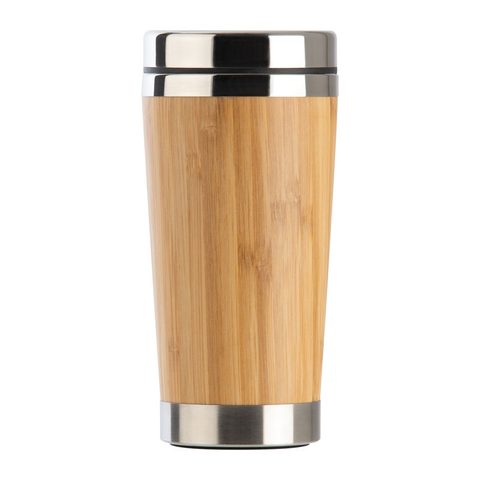 Cană termos cu acoperire bambus, 400ml 3